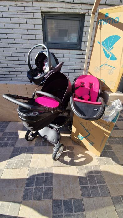 Conjunto completo carrinho de bebé Marca Mima