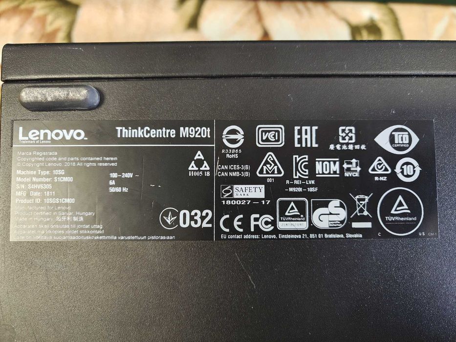 Lenovo ThinkCentre M920t