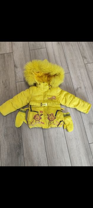 Дуже тепла дитяча куртка 1-2 роки для дівчинки