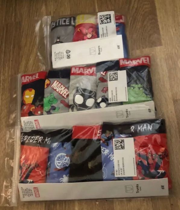 Новые трусы боксерки H&M Tu спайдермен на мальчика 1 2 4 6  8 10 11 12