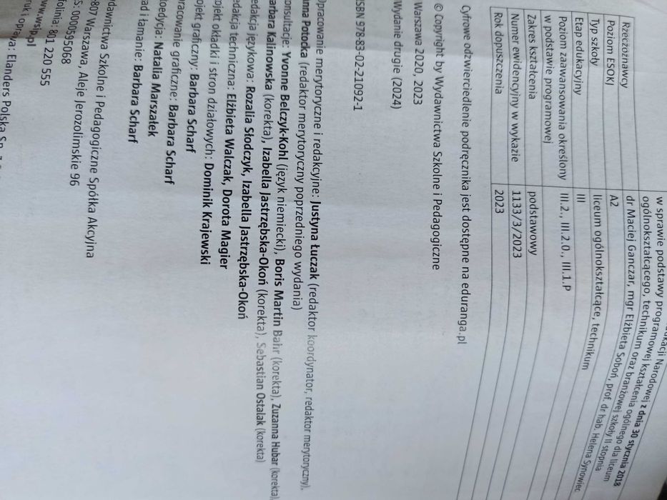 Effekt neu 3 podręcznik do języka niemieckiego