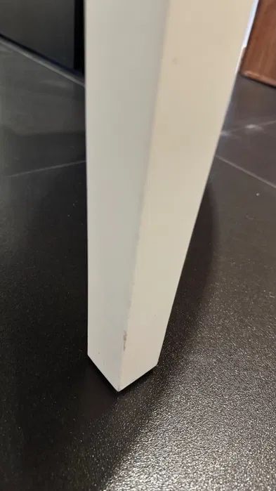 Stół okrągły biały rozkładany drewniany