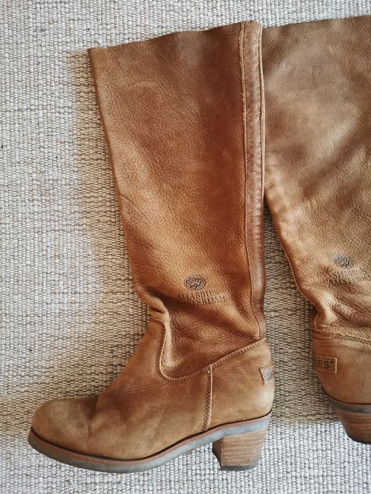 Botas em camurça verdadeira Marca Shabbies Amsterdam - Muito cool !