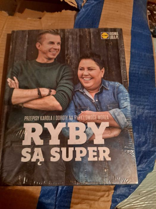 Ryby są super Okrasa Wellman Książka kulinarna Lidl nowa ofoliowana
