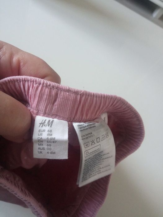 H&M dziecięce spodenki bawełna r 68