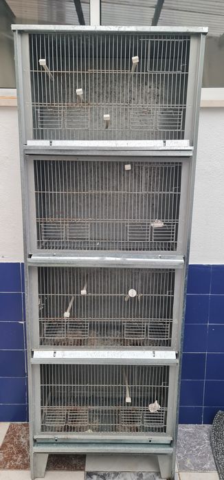 Gaiola vertical com 4 divisões