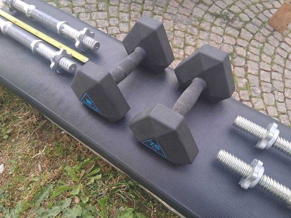 vendo par de halteres de 7,5kg com pouco uso