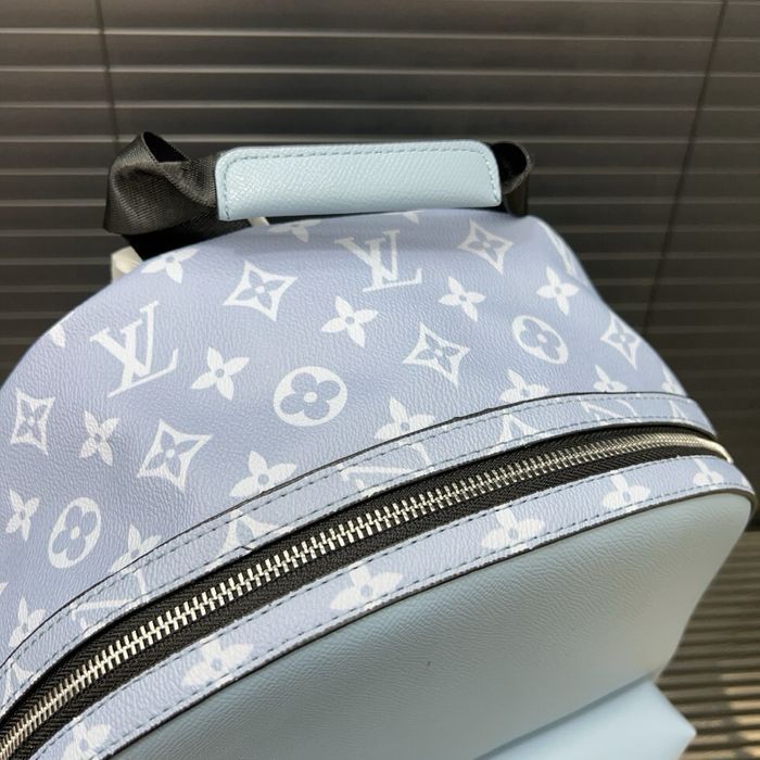 Louis Vuitton Discovery мужской рюкзак унисекс голубой оригинал