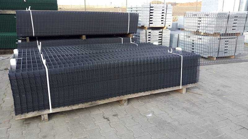 Panele ogrodzeniowe 3D, słupki, podmurówka, akcesoria