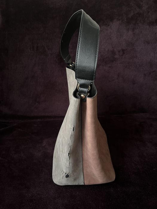 Dwukolorowa torebka do ręki