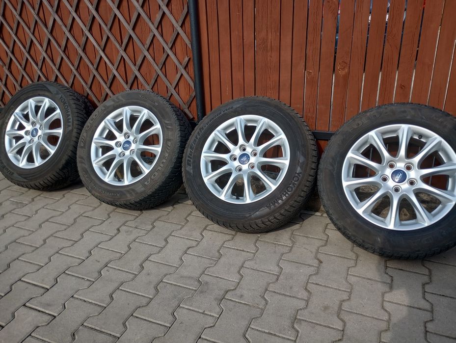 Alufelgi Ford 16" et50 5x108 + czujniki FORD Mondeo Focus C-Max S-Max Galaxy Kuga Edge Tourneo Connect Transit Volvo Jaguar Felgi Koła