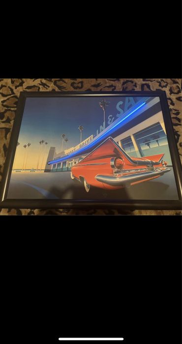 Quadro vintage em led