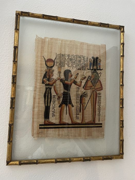 Quadros em vidro com Papiros