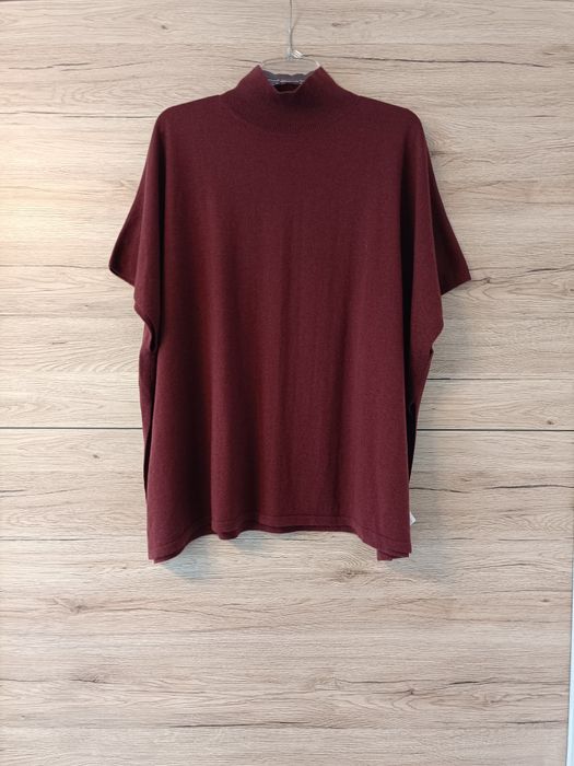 Sweter ponczo poncho peleryna 90% wełna 10% kaszmir COS rozmiar 34/36