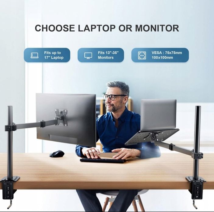 Podstawa, uchwyt, ramię do monitora, TV, laptopa HUANUO HNCM22