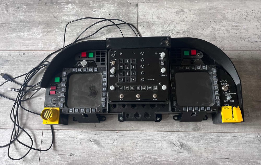Kokpit F/A 18 - dcs flight simulator msfs - joystick hotas Thrustmaster