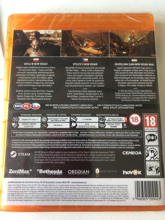 Fallout New Vegas Ultimate Edition GOTY PC PL  NOWA wydanie specjalne