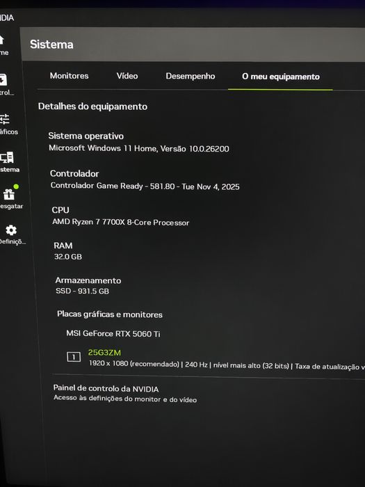 Pc Gamer MSI RTX 5060 ti | Ryzen 7 7700X | 32gb 1TB