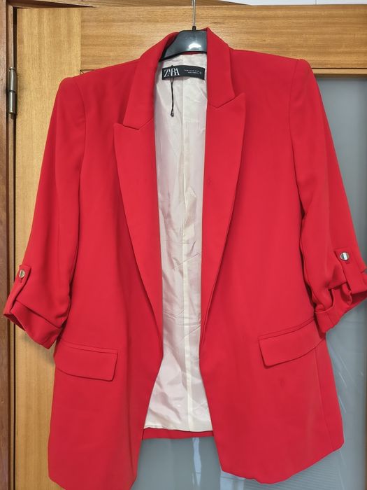 Blazer vermelho Zara