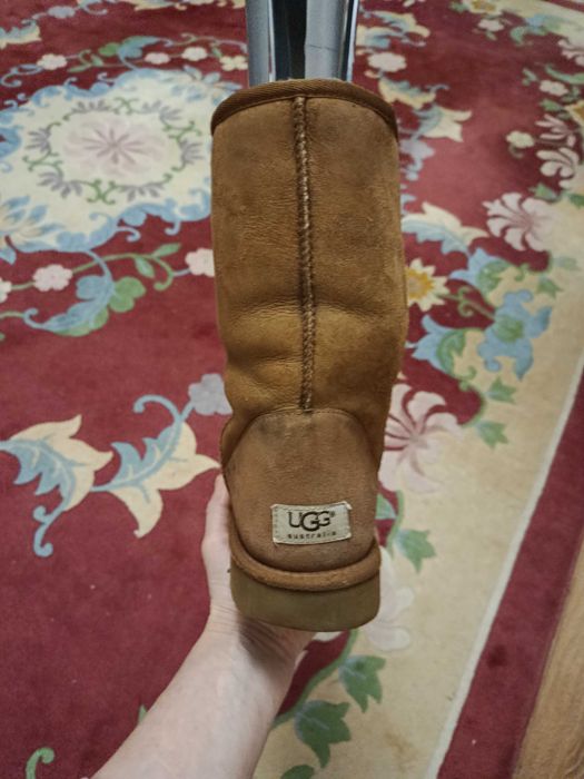 Супер теплые ботинки UGG Classic Short Bomber натур кожа на овчине