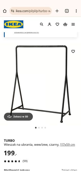 Sprzedam wieszak Turbo Ikea.