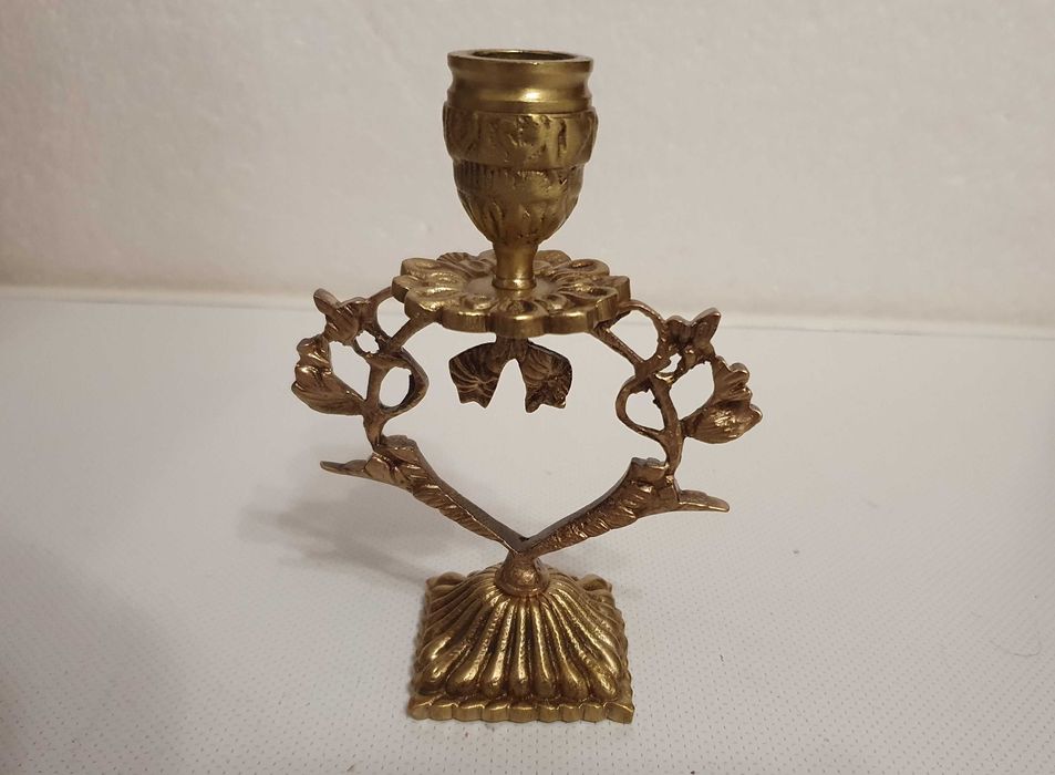 2 Belíssimos Castiçais / Candelabros, baixo relevo - anos 50