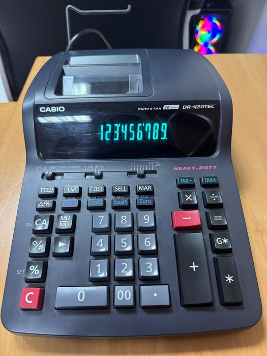 2 Calculadoras com impressão CASIO