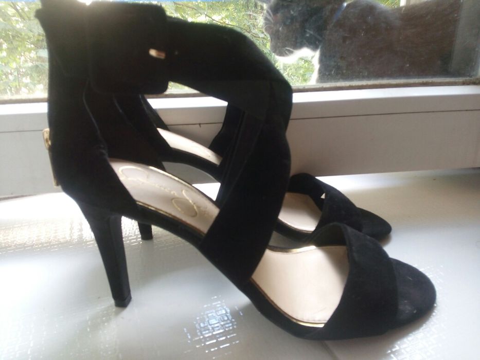 Босоніжки замшеві