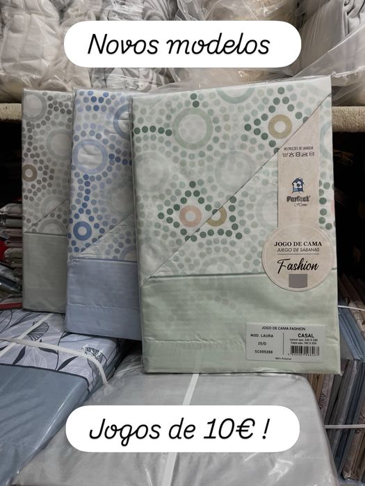 Jogos de cama casal de 10€