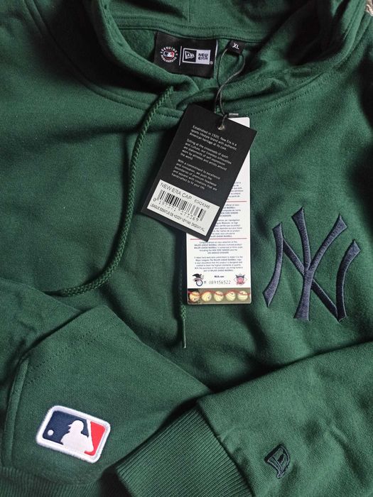 NOWA Oryginalna Bluza NEW ERA New York Yankees - ZIELONA rozm. XL