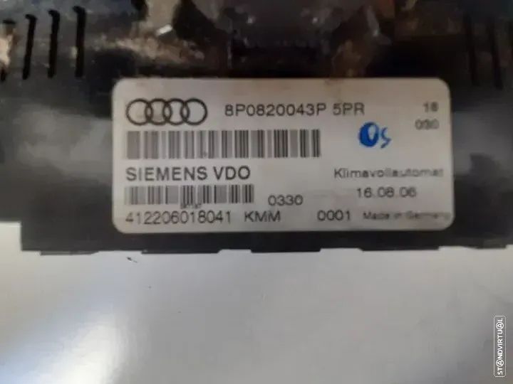 DISPLAY COMANDOS PAINEL CONTROLO AR CONDICIONADO SIMENS VDO 8P0820043P 8P0820043 AUDI A3 8P SLINE