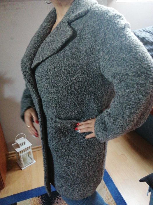 SUPER bardzo Lekki modny duży Płaszcz H&M oversize