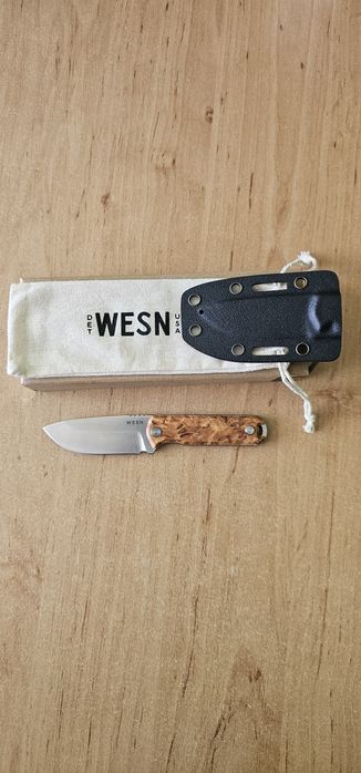 Nóż WESN Bornas, kydex i brzoza.