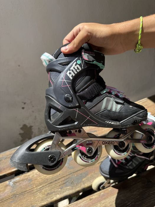 Patins em Linha Oxelo Fit 3 Ajustáveis