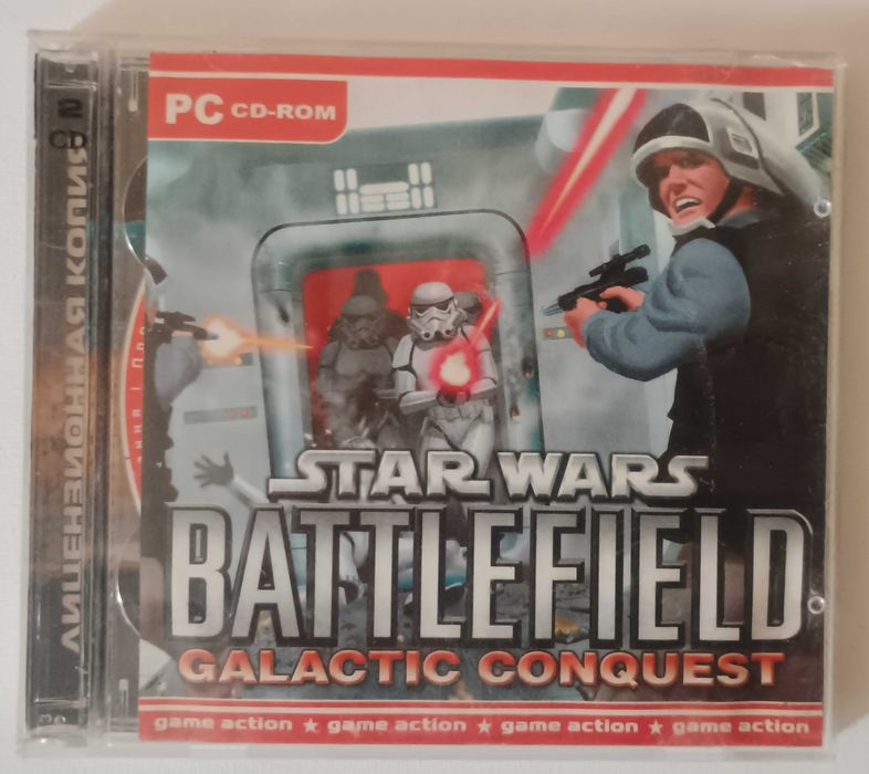 CD Диск с игрой для ПК - Stars Wars Battlefield 2008 Лицензия