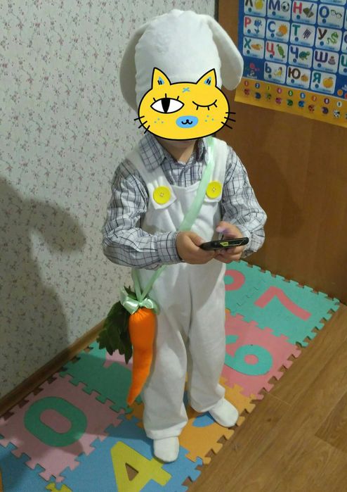 Костюм зайчика заяц морква