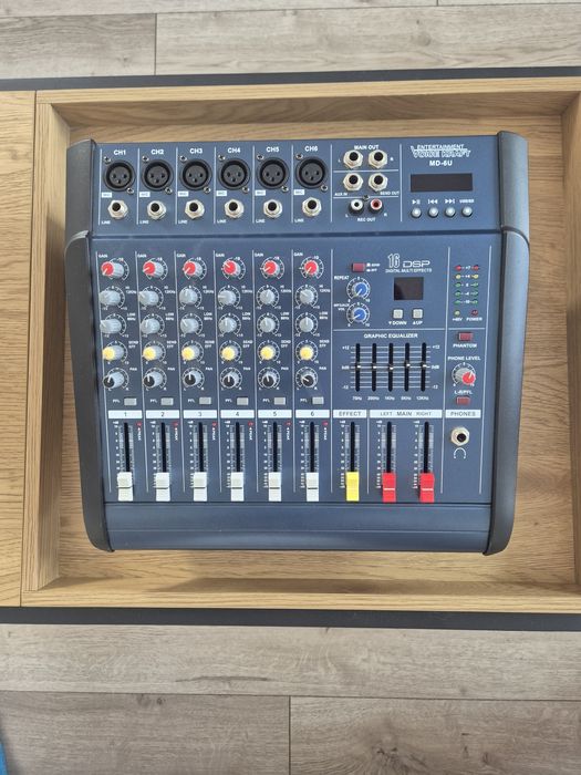 Powermikser Voice Kraft MD-6U | 6 CH | DSP | USB/SD + Torba Gratis!