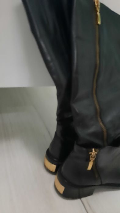 Kozaki długie skóra naturalna r.39