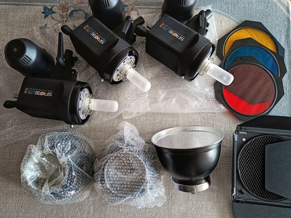 Studio fotograficzne Westcott USA 3x lampa błyskowa softbox statywy
