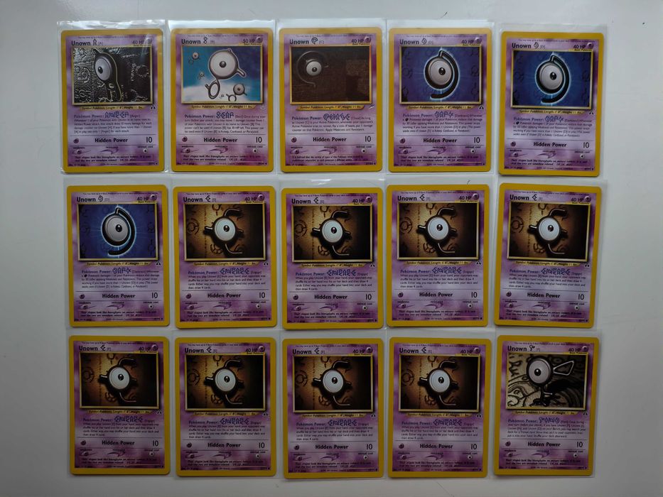 Pokemon TCG - Zestaw kart UNOWN