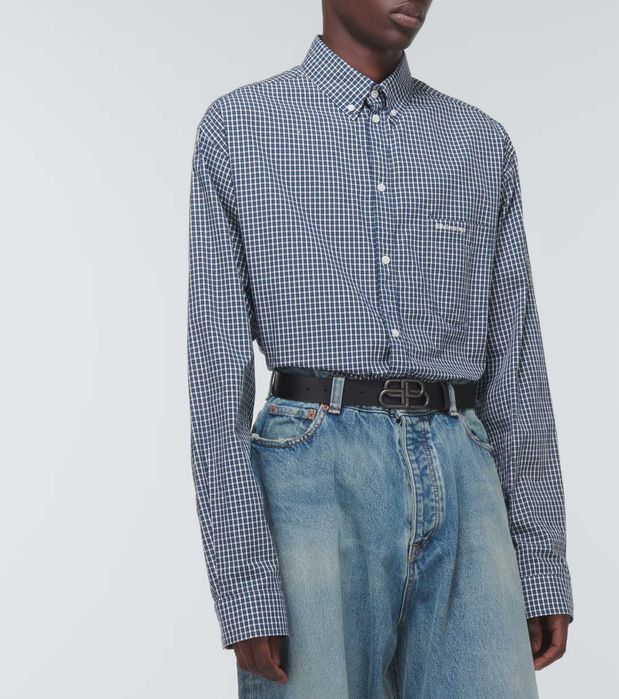 Ремень Баленсиага Черный / Balenciaga BB Belt Black