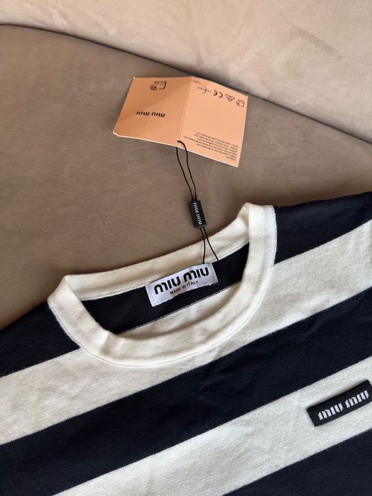 Лонгслів Miu Miu/ Лонг Miu Miu/ матроска Miu Miu/Кофта Miu Miu