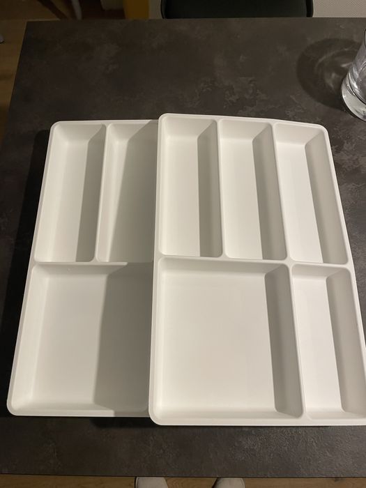 Biały wkład do szuflady ikea  50,5x31 cm  1szt.