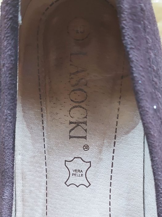 Buty damskie skórzane zamszowe rozmiar 40 firma Lasocki