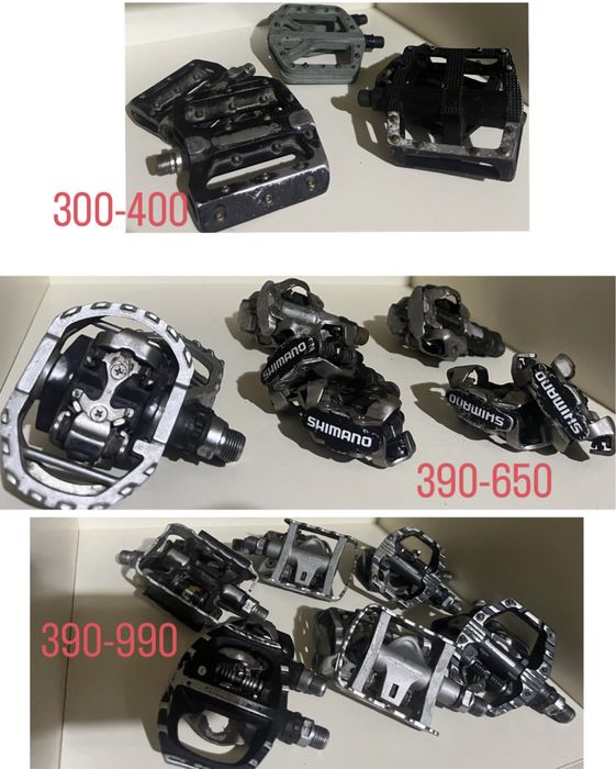 Педалі контакти напівконтакти hope shimano 520 eh 500 XT