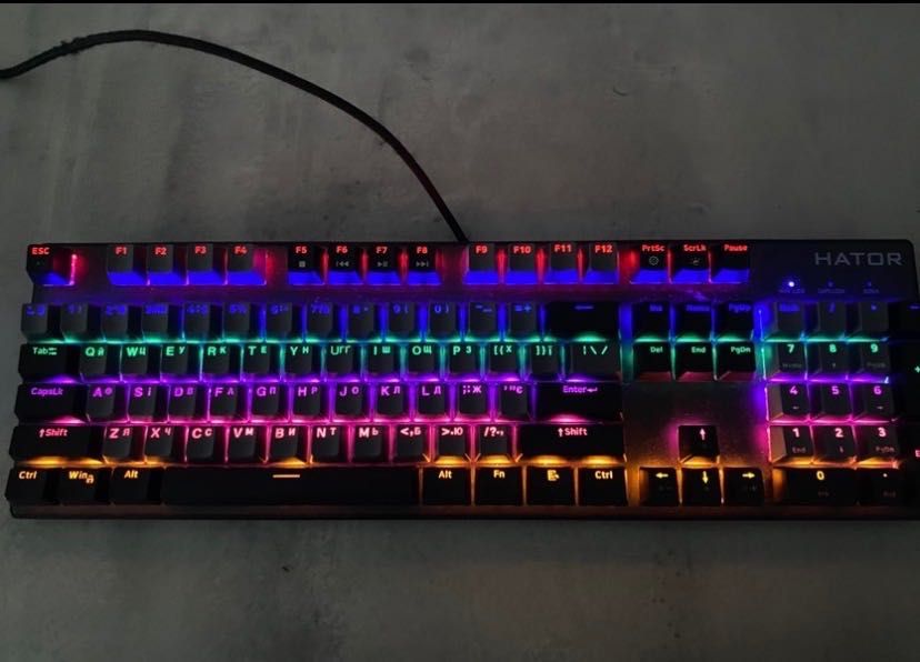 Клавіатура starfall rainbow червоні світчі