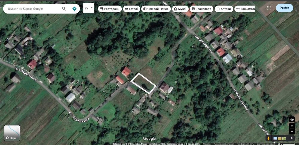 Продається ділянка СГ 13 сотих. Тязів. Асфальт. Світло. Газ. Школа