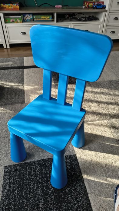 Krzesełko Ikea niebieskie