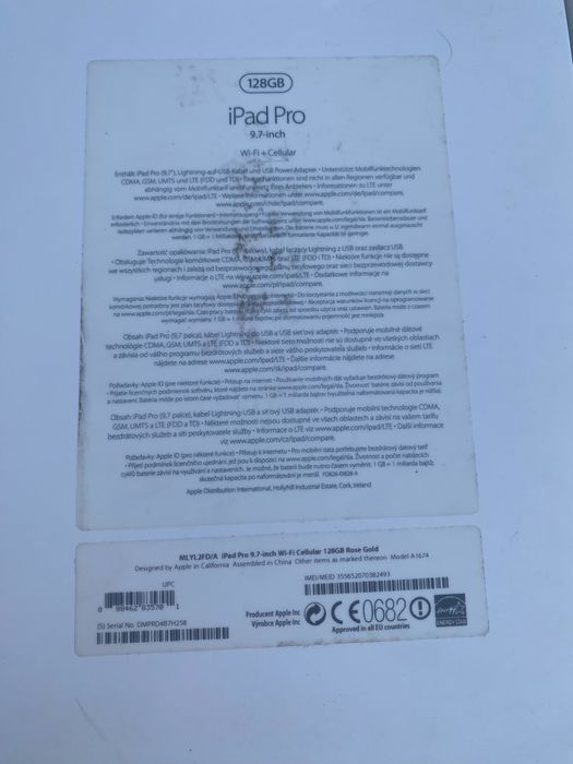 iPad Pro 9.7 WiFi Cellular 128GB Rose Gold