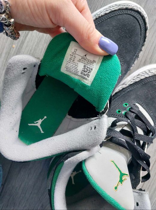 Air jordan retro 3 pine green gs